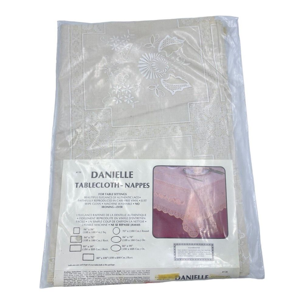 Vintage Danielle Tablecloth - Napples 54" × 72"